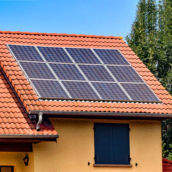 Photovoltaikmodulen Auf Dem Dach